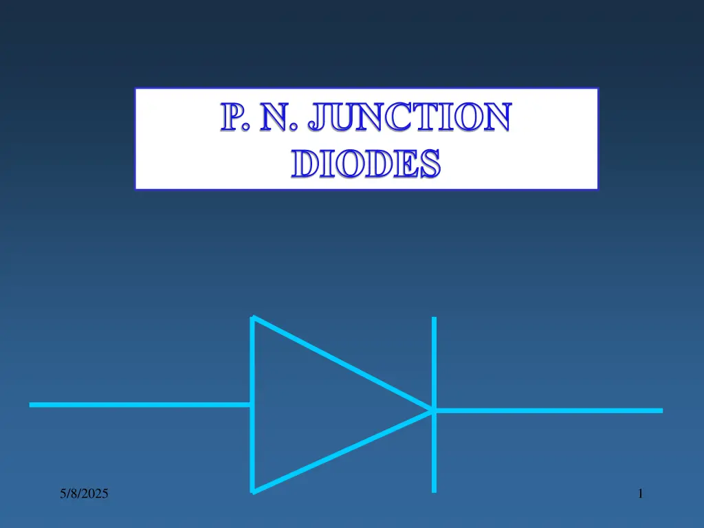 p n junction diodes n.w