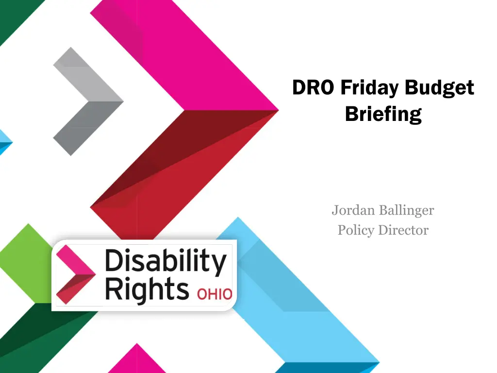 dro friday budget briefing n.w