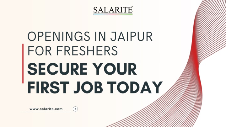 Openings in Jaipur for Freshers