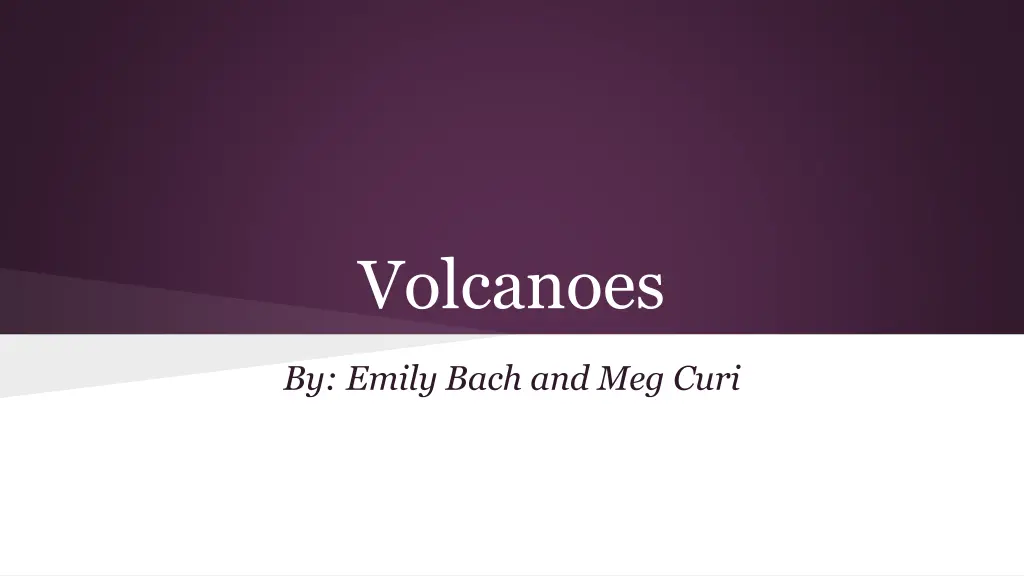 volcanoes n.w
