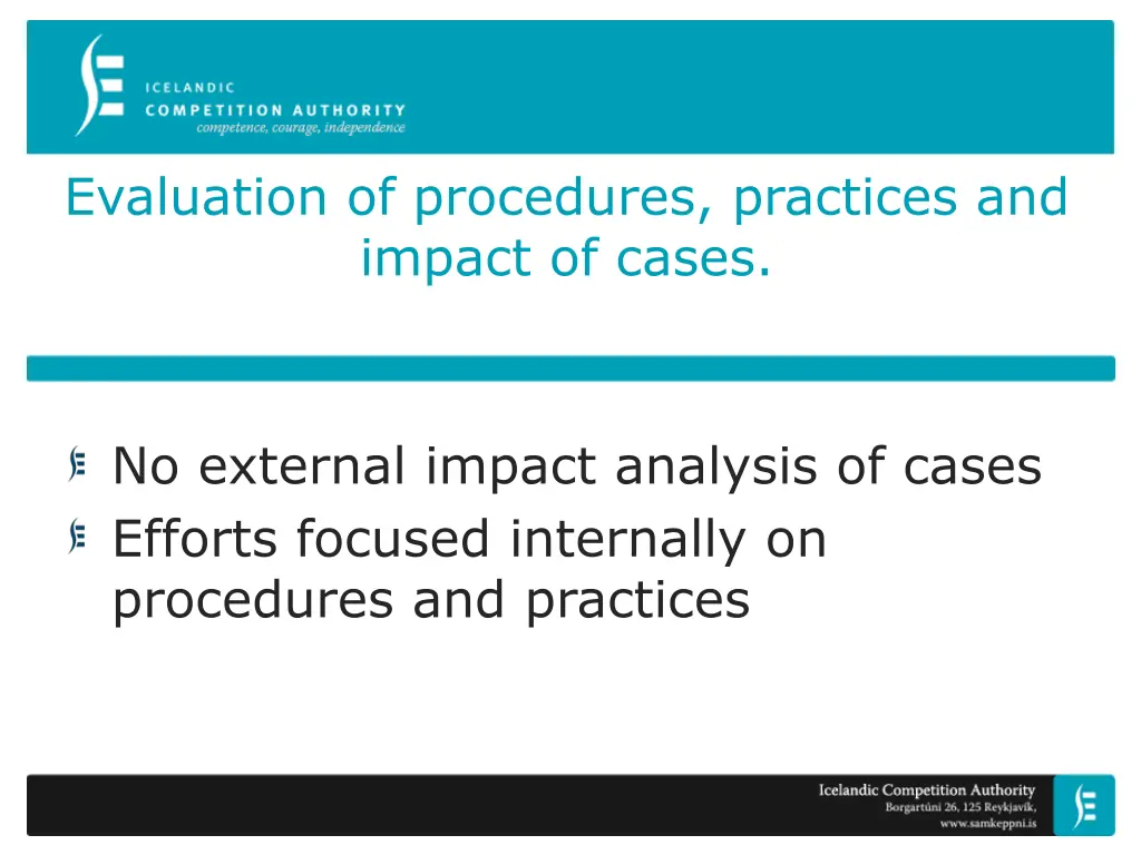 evaluation of procedures practices and impact n.w