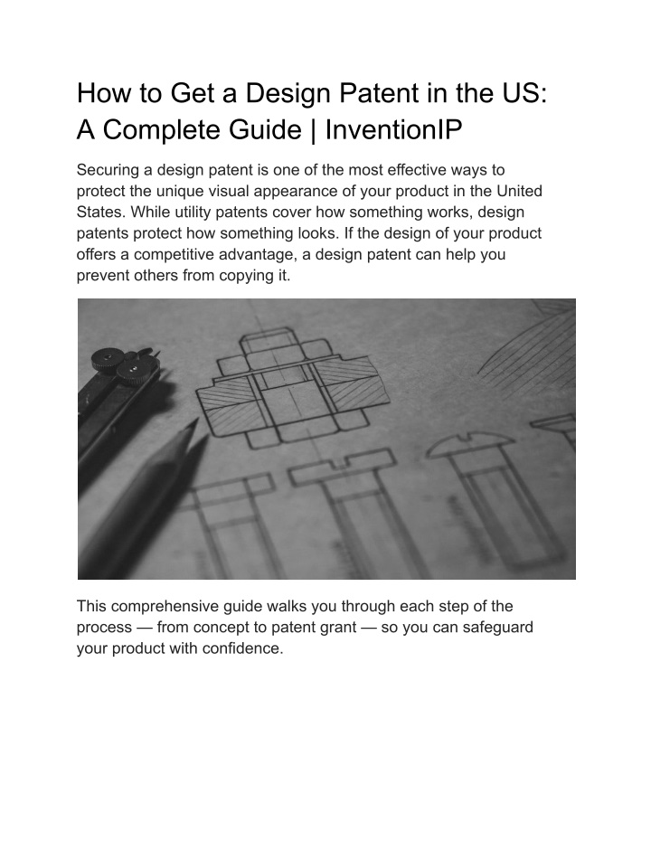 how to get a design patent in the us a complete n.w