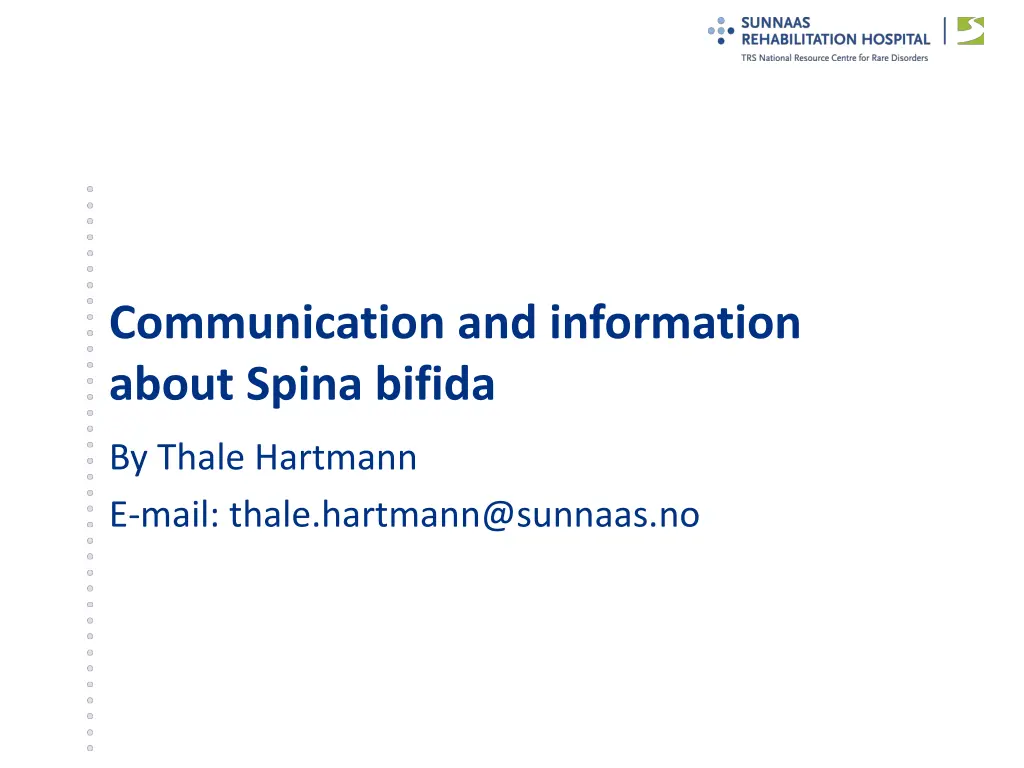communication and information about spina bifida n.w