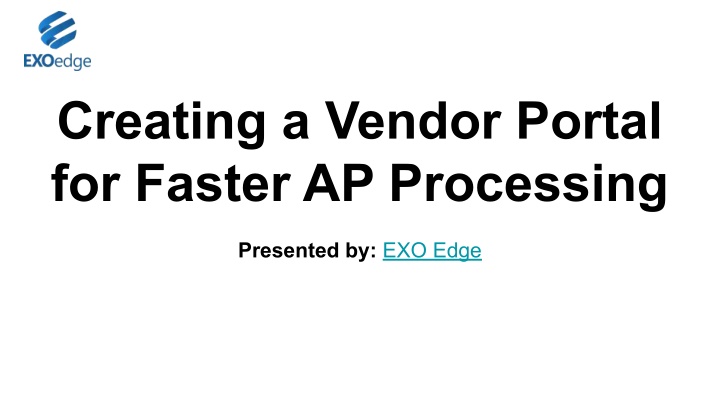 creating a vendor portal for faster ap processing n.w