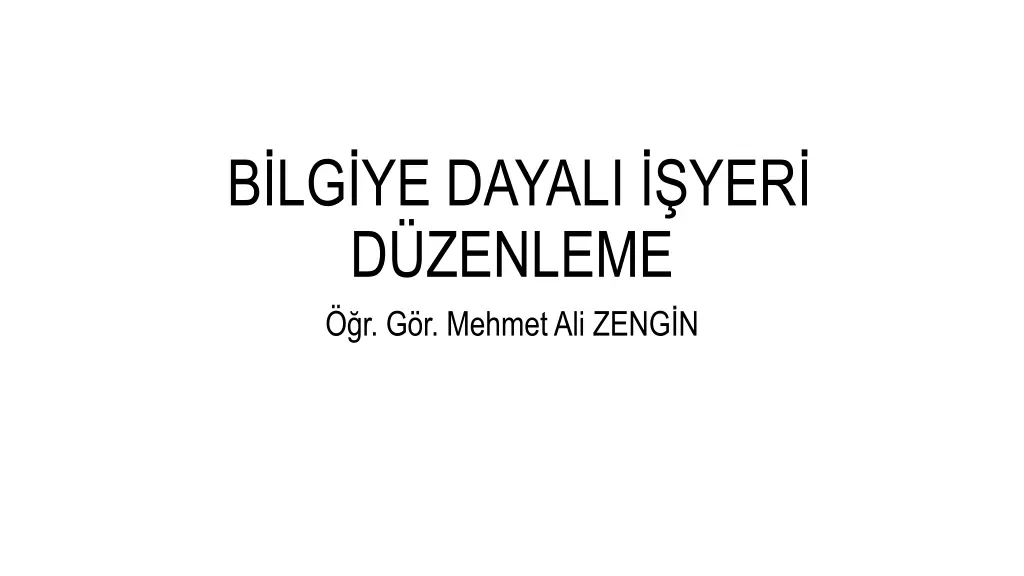 b lg ye dayali yer d zenleme r g r mehmet n.w