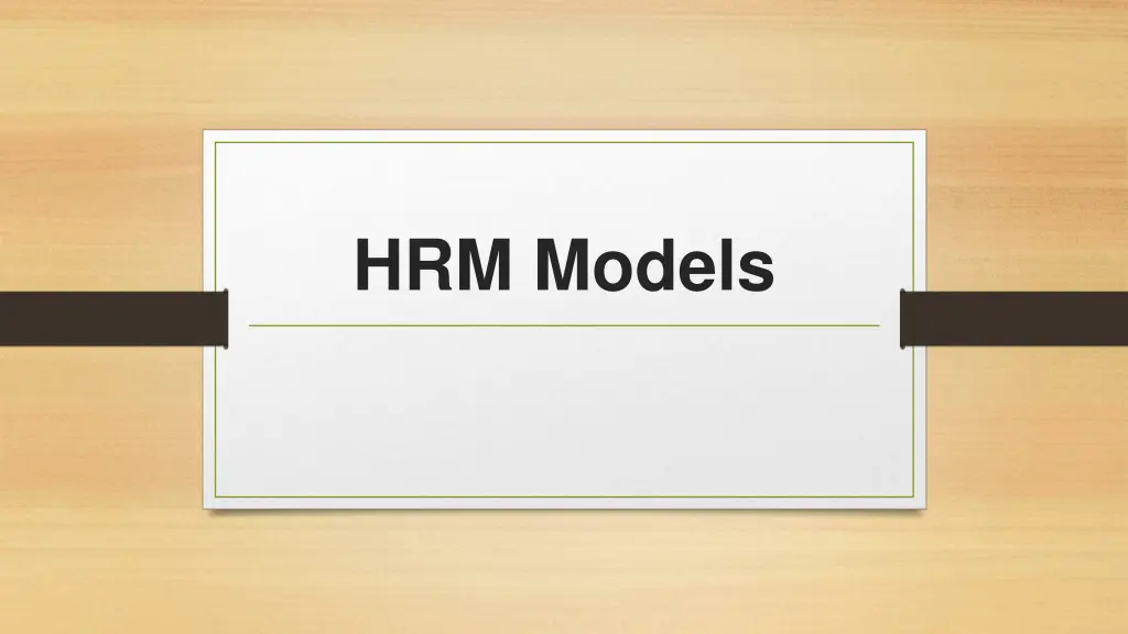 hrm models n.w