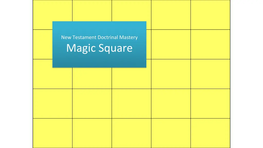 new testament doctrinal mastery n.w