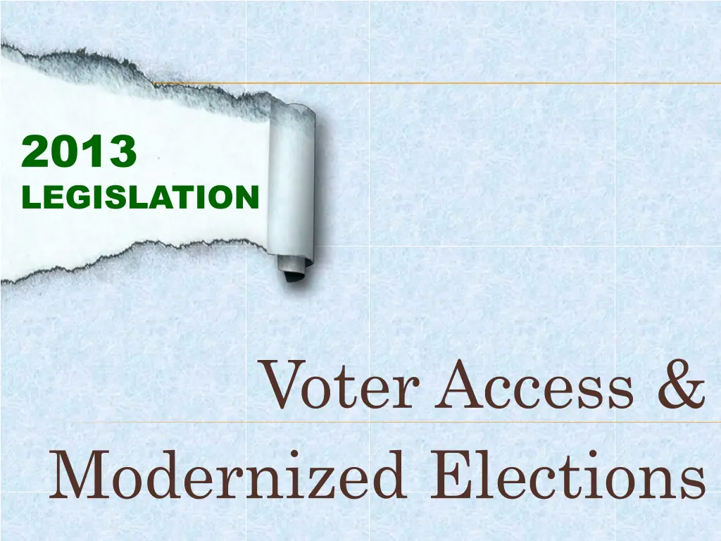 2013 legislation n.w