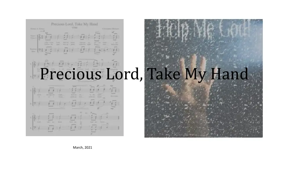 precious lord take my hand n.w