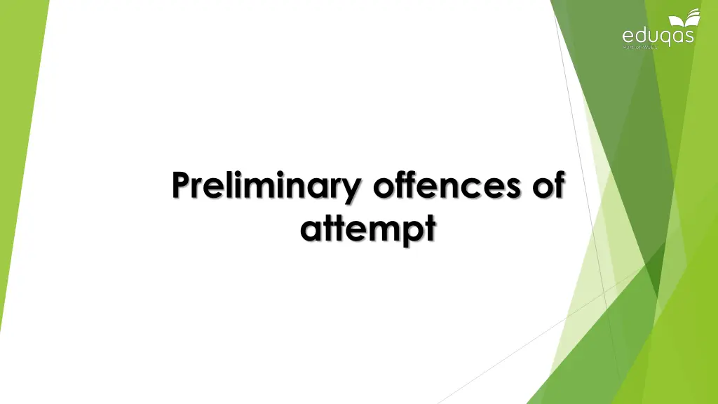 preliminary offences of attempt n.w