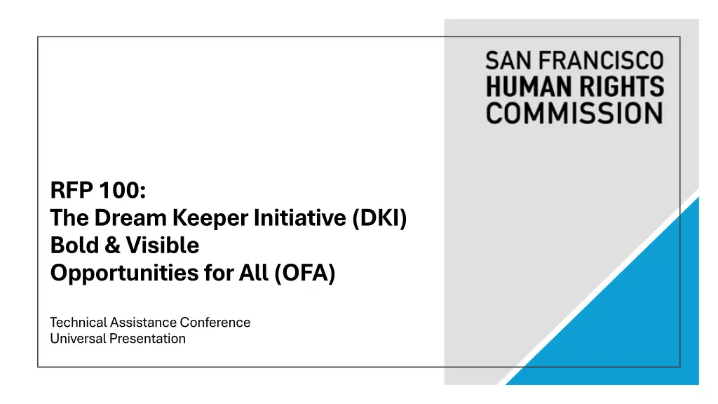rfp 100 the dream keeper initiative dki bold n.w