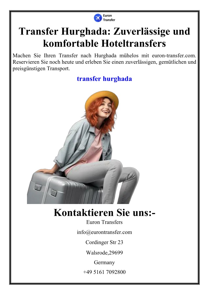 transfer hurghada zuverl ssige und komfortable n.w