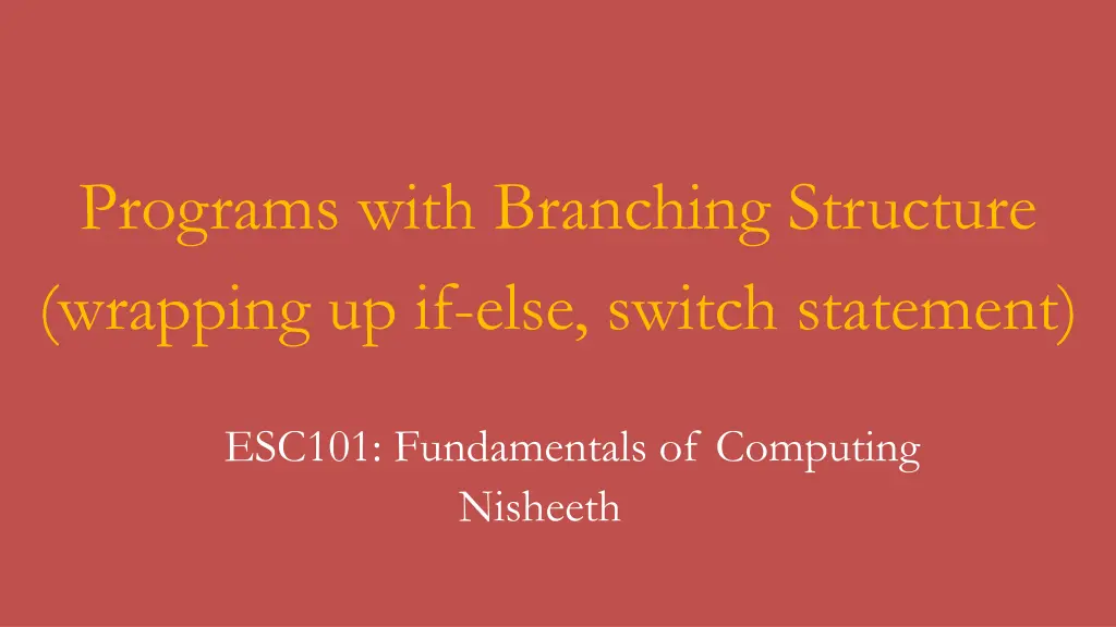 programs with branching structure wrapping n.w
