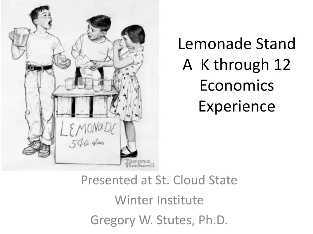 lemonade stand a k through 12 economics experience n.w