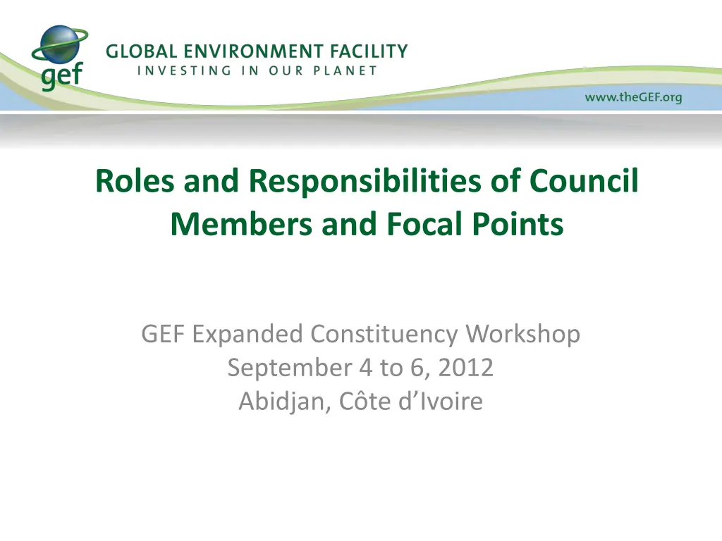 roles and responsibilities of council members n.w