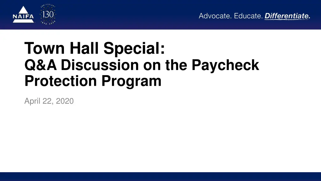 town hall special q a discussion on the paycheck n.w