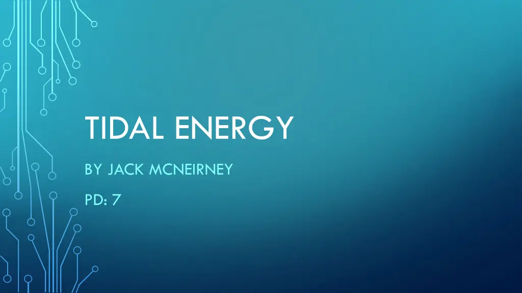 tidal energy n.w