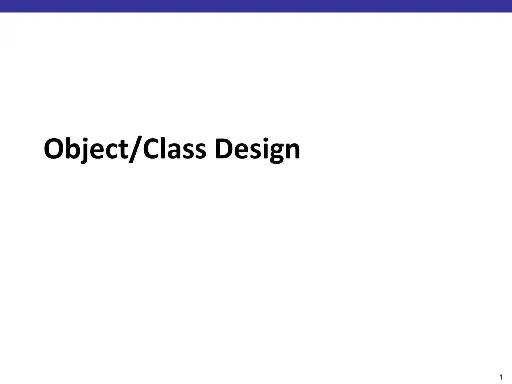 object class design n.w