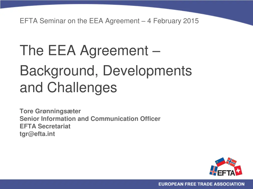 efta seminar on the eea agreement 4 february 2015 n.w