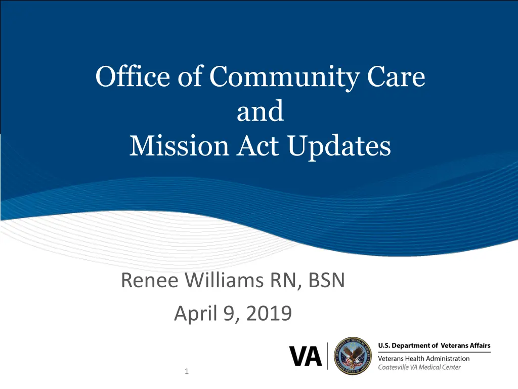 office of community care and mission act updates n.w