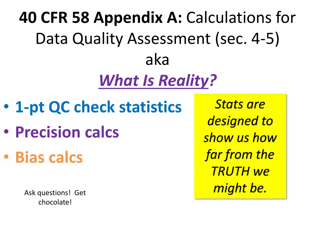 40 cfr 58 appendix a calculations for data n.w