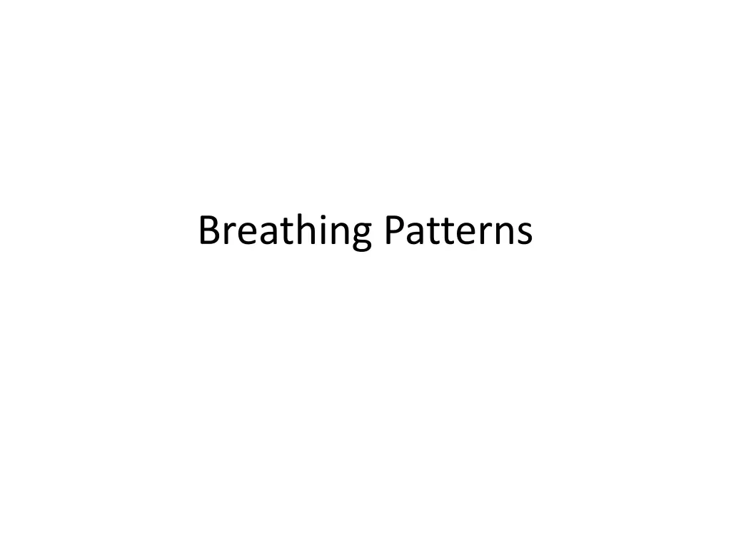 breathing patterns n.w
