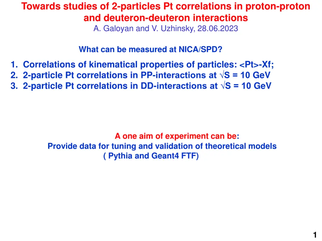 towards studies of 2 particles pt correlations n.w