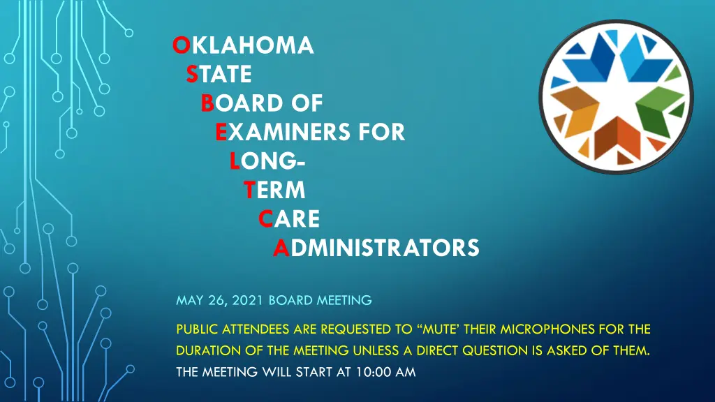 oklahoma state board of examiners for long term n.w