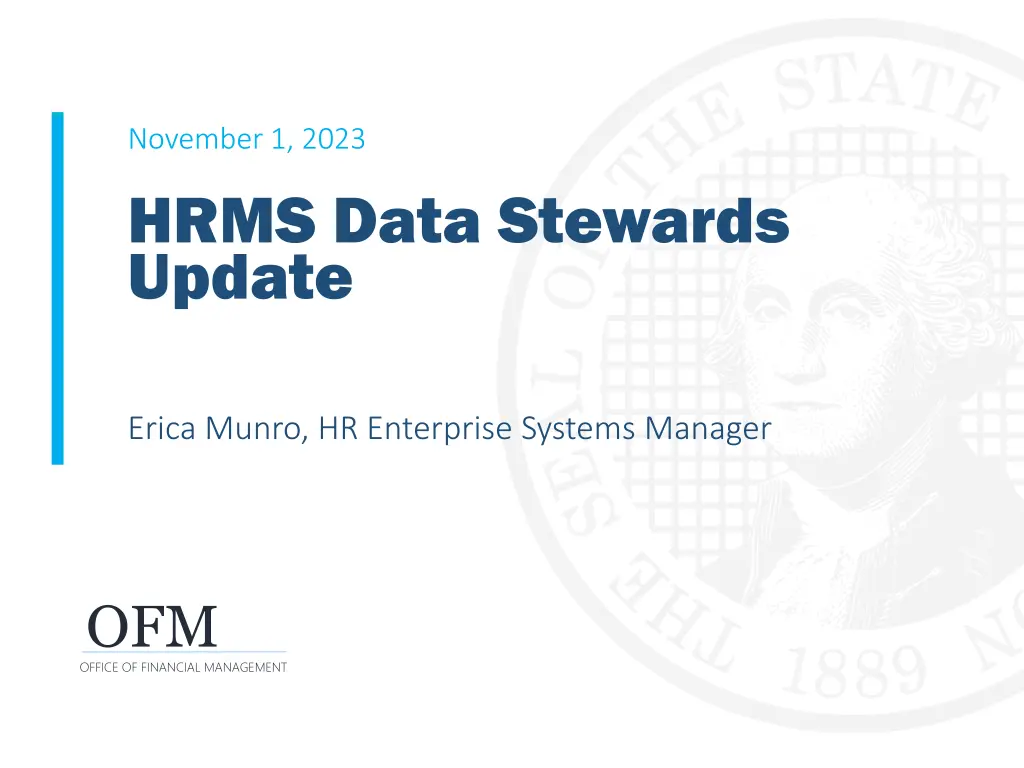 november 1 2023 hrms data stewards update n.w
