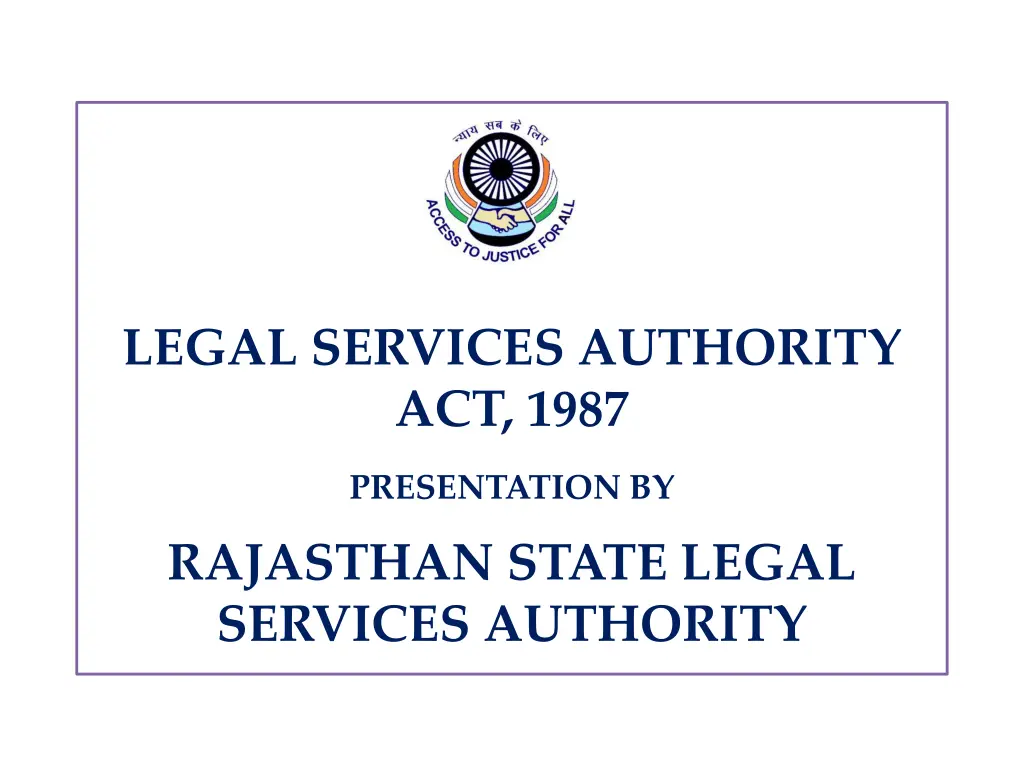 legal services authority act 1987 n.w