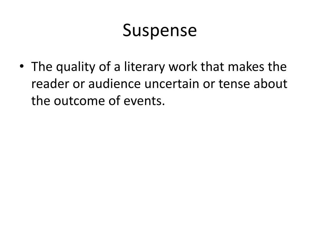 suspense n.w