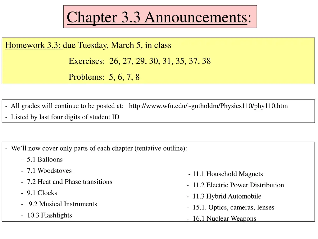 chapter 3 3 announcements n.w