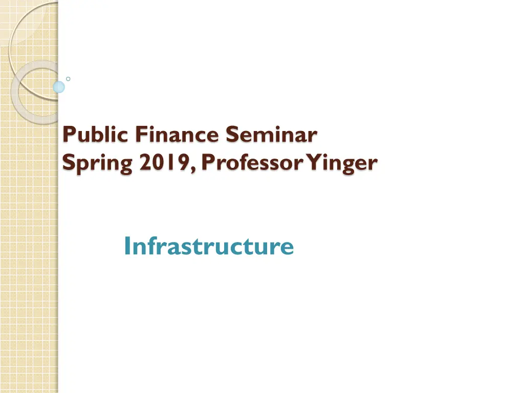 public finance seminar spring 2019 professor n.w