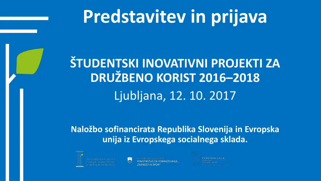 predstavitev in prijava n.w