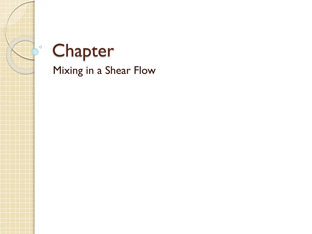 chapter mixing in a shear flow n.w