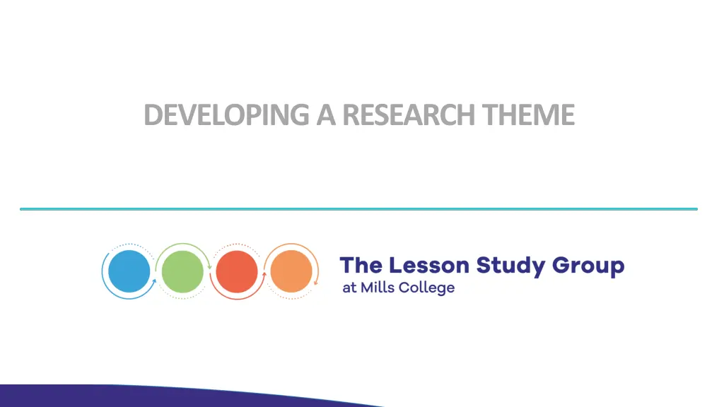 developing a research theme n.w