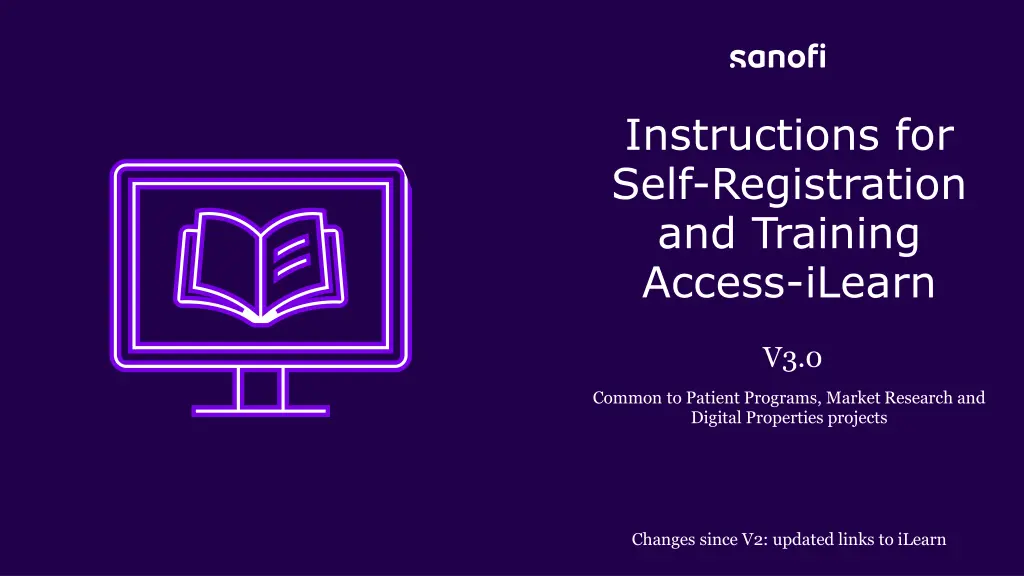 instructions for self registration and training n.w