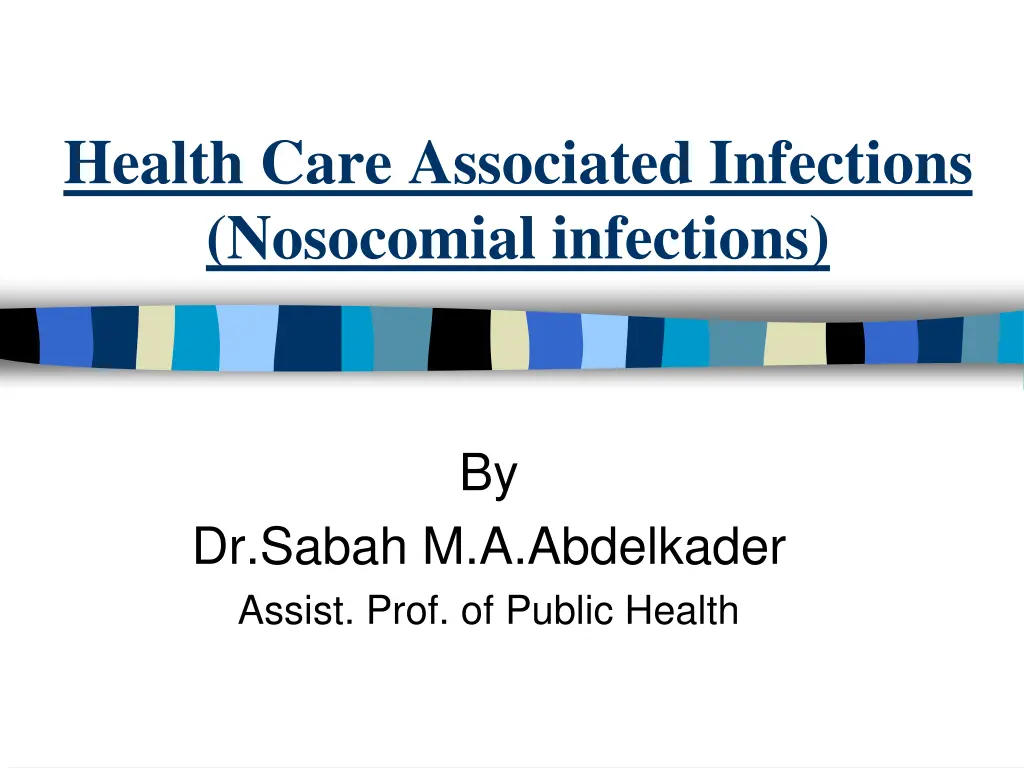 health care associated infections nosocomial n.w
