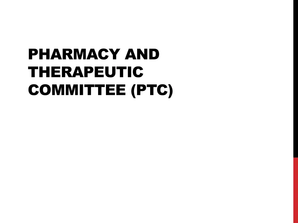 pharmacy and therapeutic committee ptc n.w