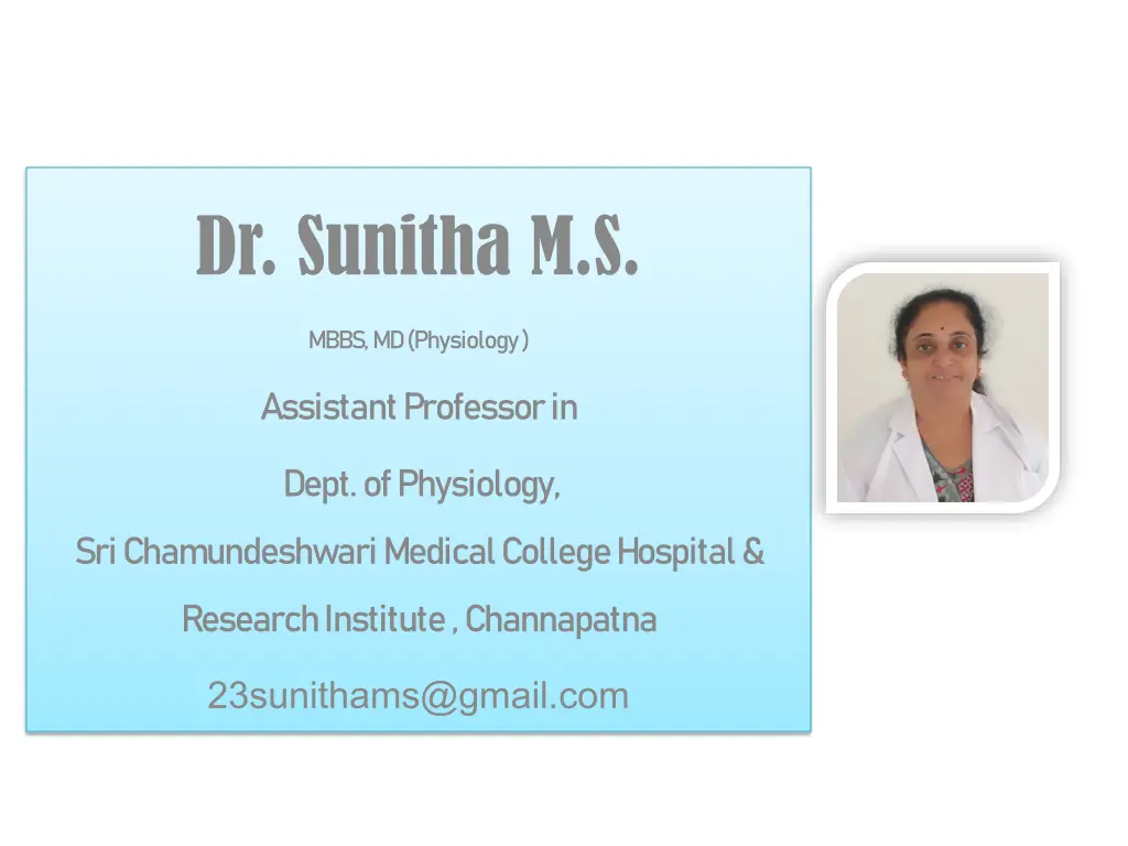 dr sunitha m s n.w