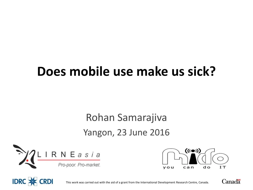 does mobile use make us sick n.w