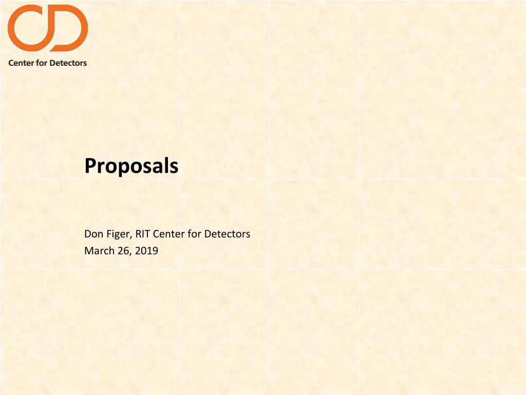 proposals n.w