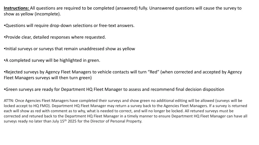instructions all questions are required n.w