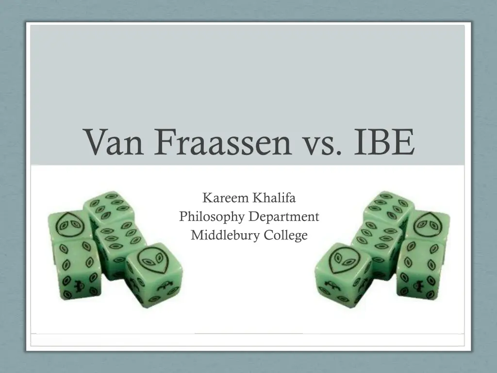 van fraassen vs ibe n.w