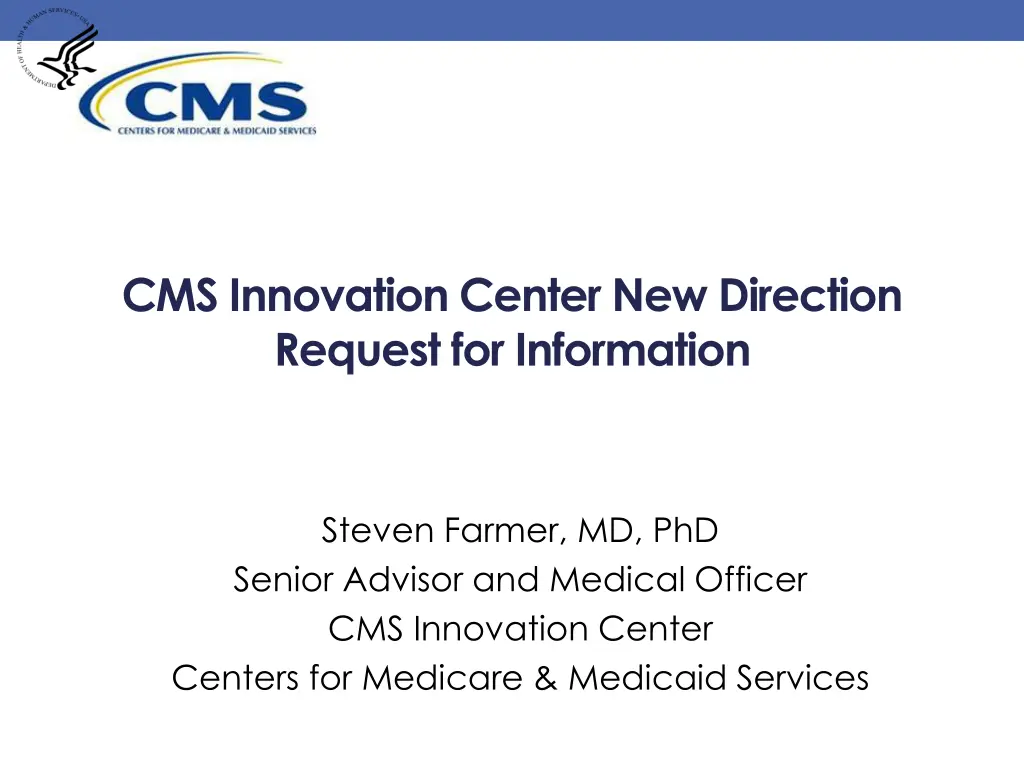 cms innovation center new direction request n.w