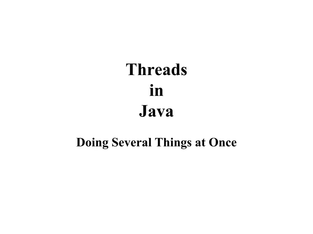 threads in java n.w
