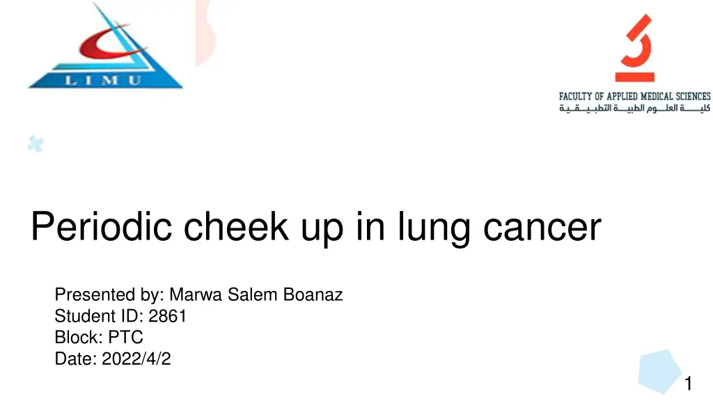 periodic cheek up in lung cancer n.w