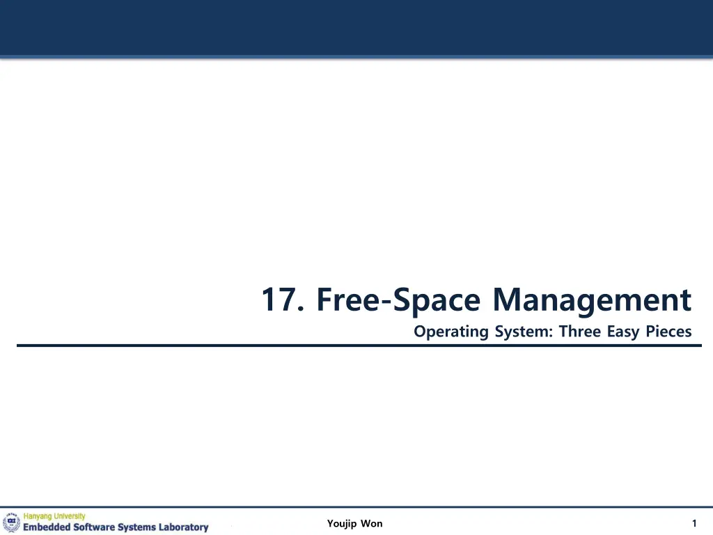 17 free space management operating system three n.w
