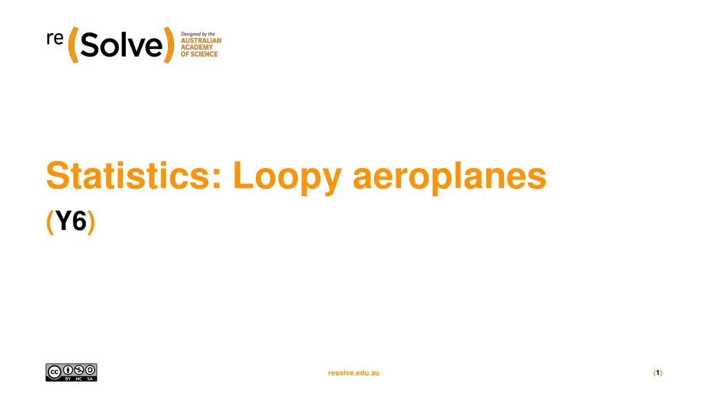 statistics loopy aeroplanes y6 n.w