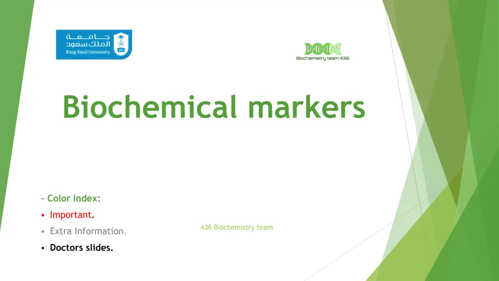 biochemical markers n.w